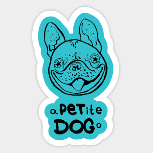 Petite Dogo Gift for French Bulldog Lovers Sticker